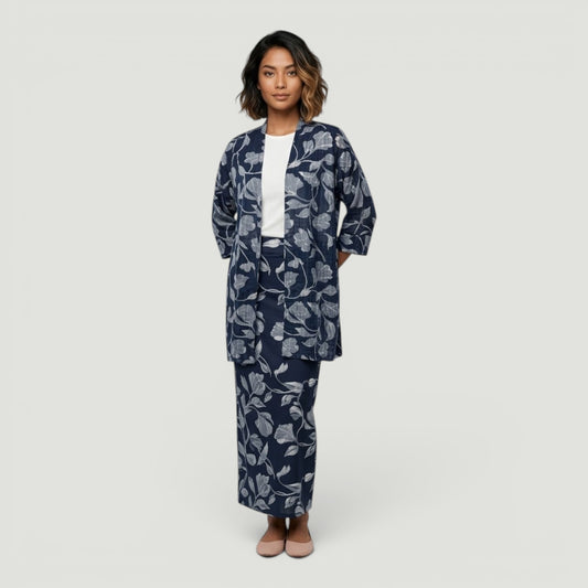 Aqua Trio Night Flower Jacket
