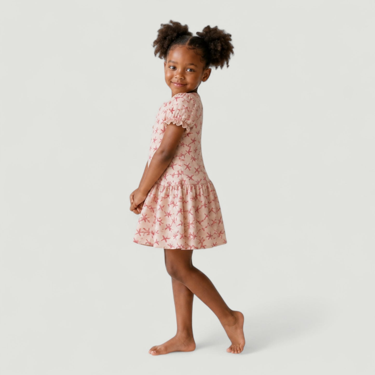 Kids Pink Star Mini Me Dress