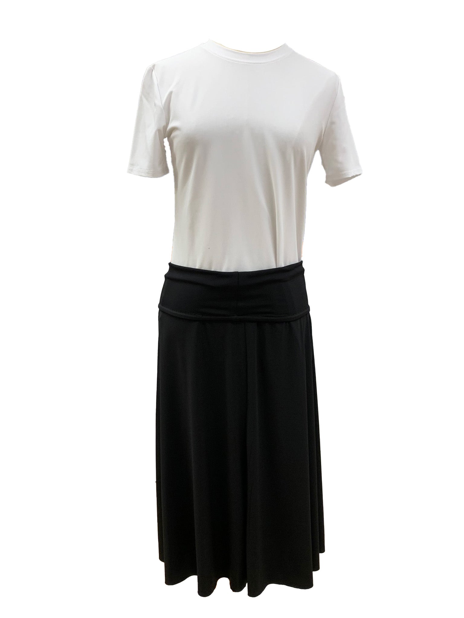 Ladies Black Active Midi Skirt (26 inches)