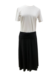 Ladies Black Active Midi Skirt (26 inches)