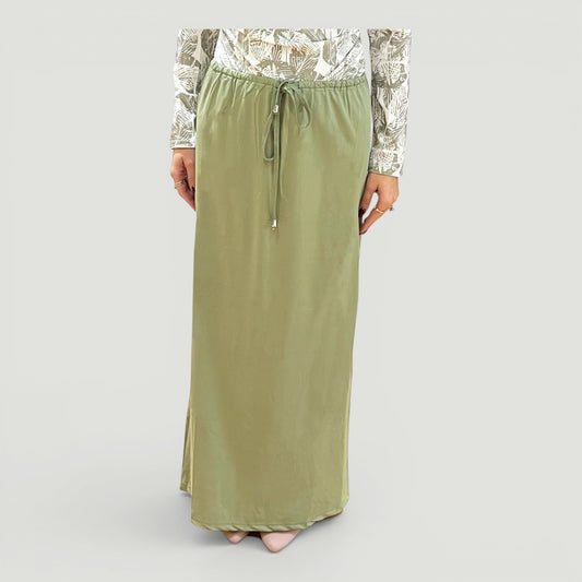 Drawstring Skirt Green