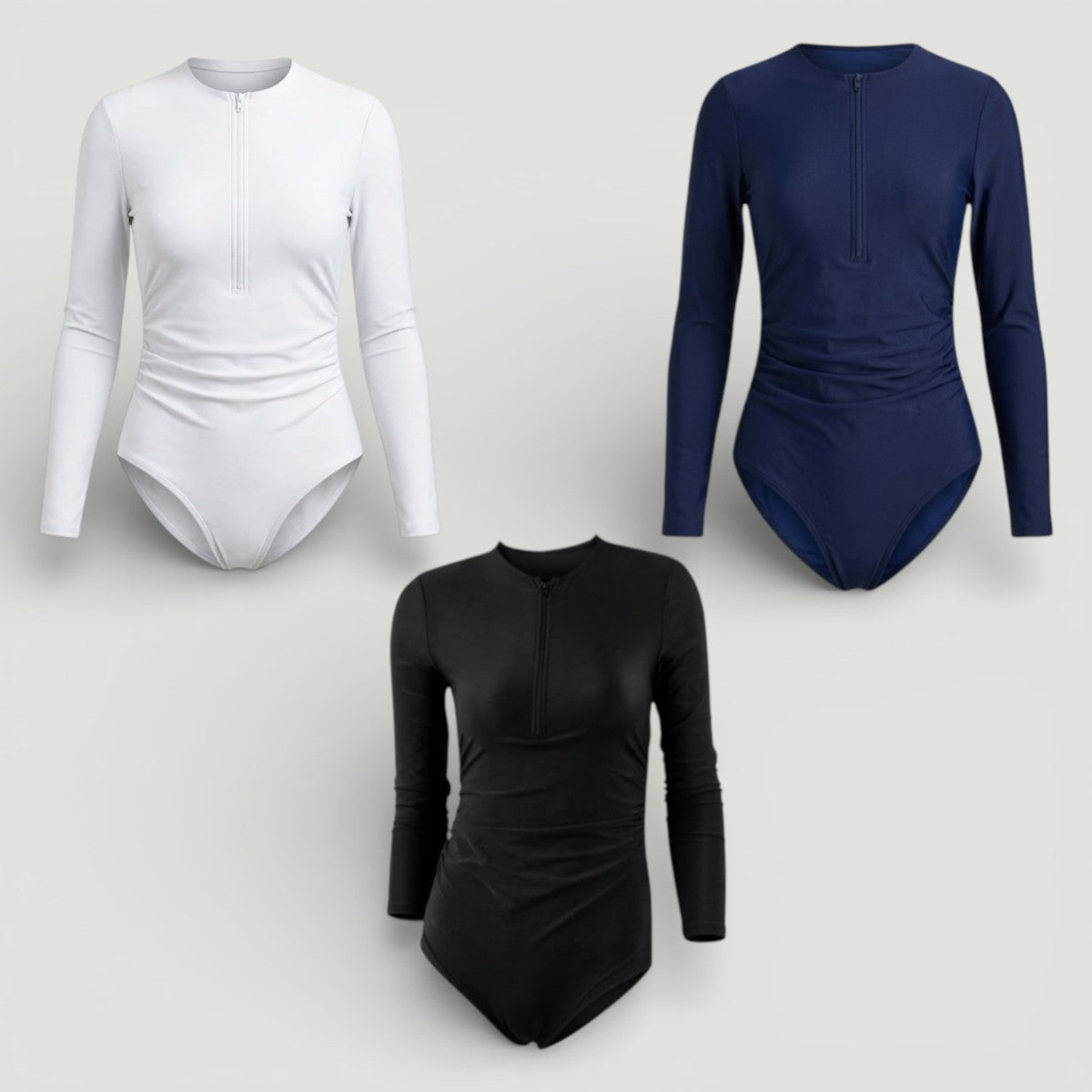 Basic Long Sleeve Bathing Suit