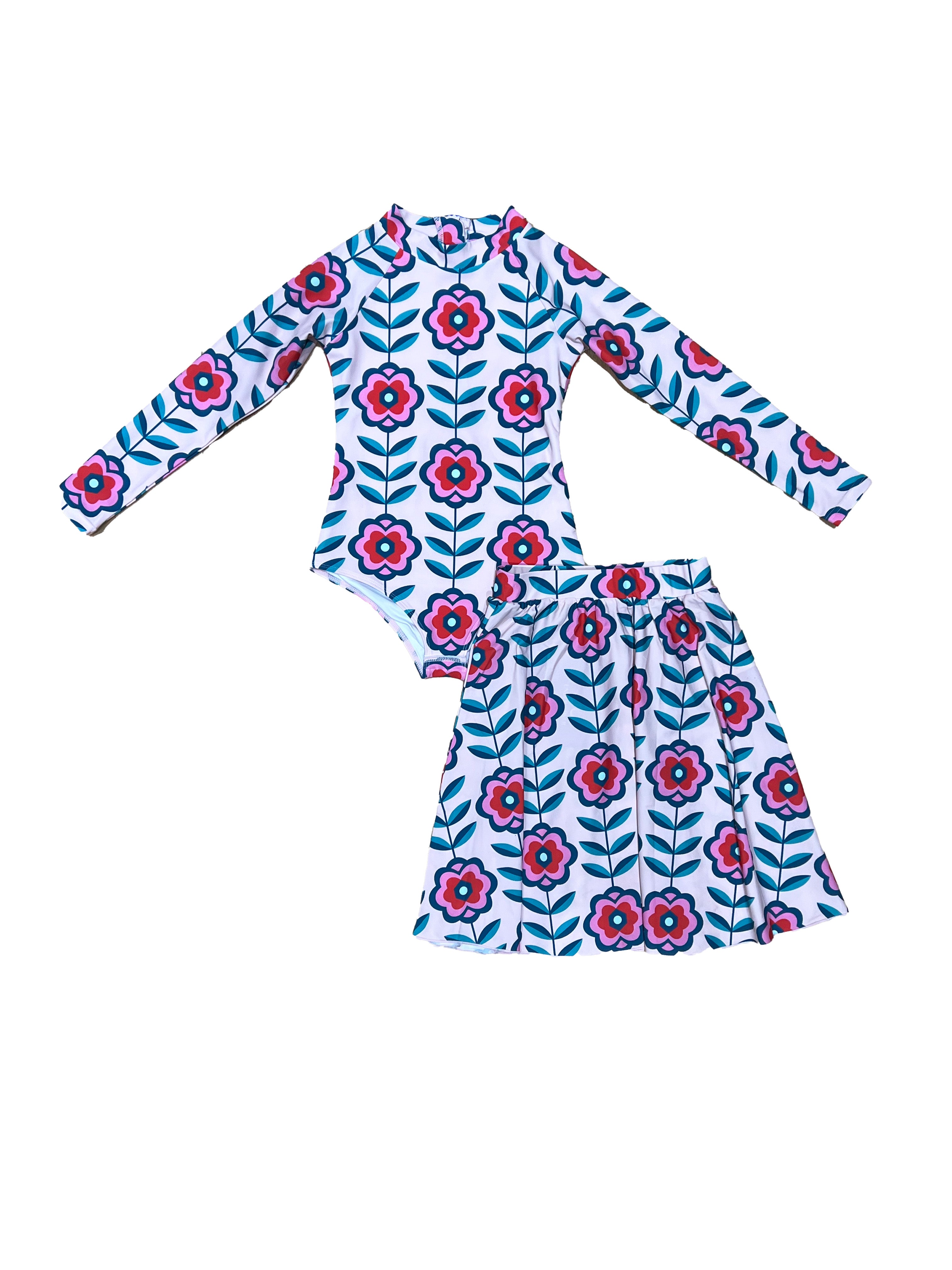 Kids Vintage Flow Bathing Suit Set