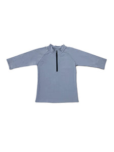 Kids Grey Half Zip Top