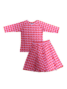 Kids Pink Heart Swim Set