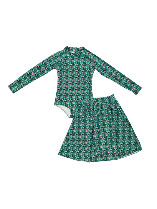 Kids Tropical Leaves Bathing Suit