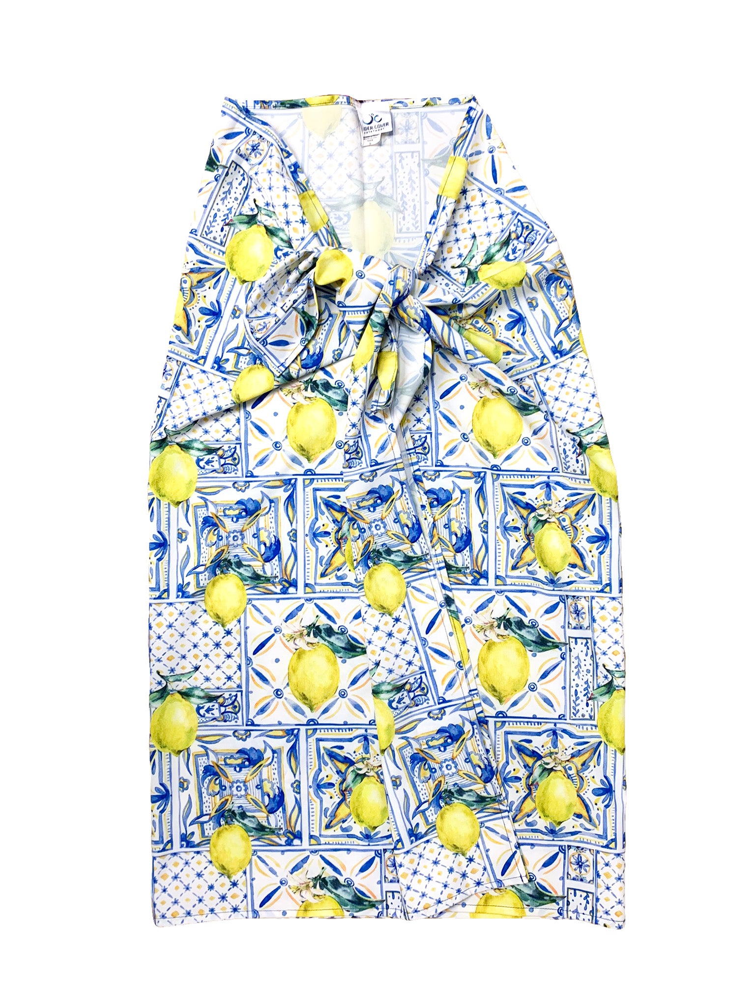 Non Stretch Lemon Sarong Swim Skirt