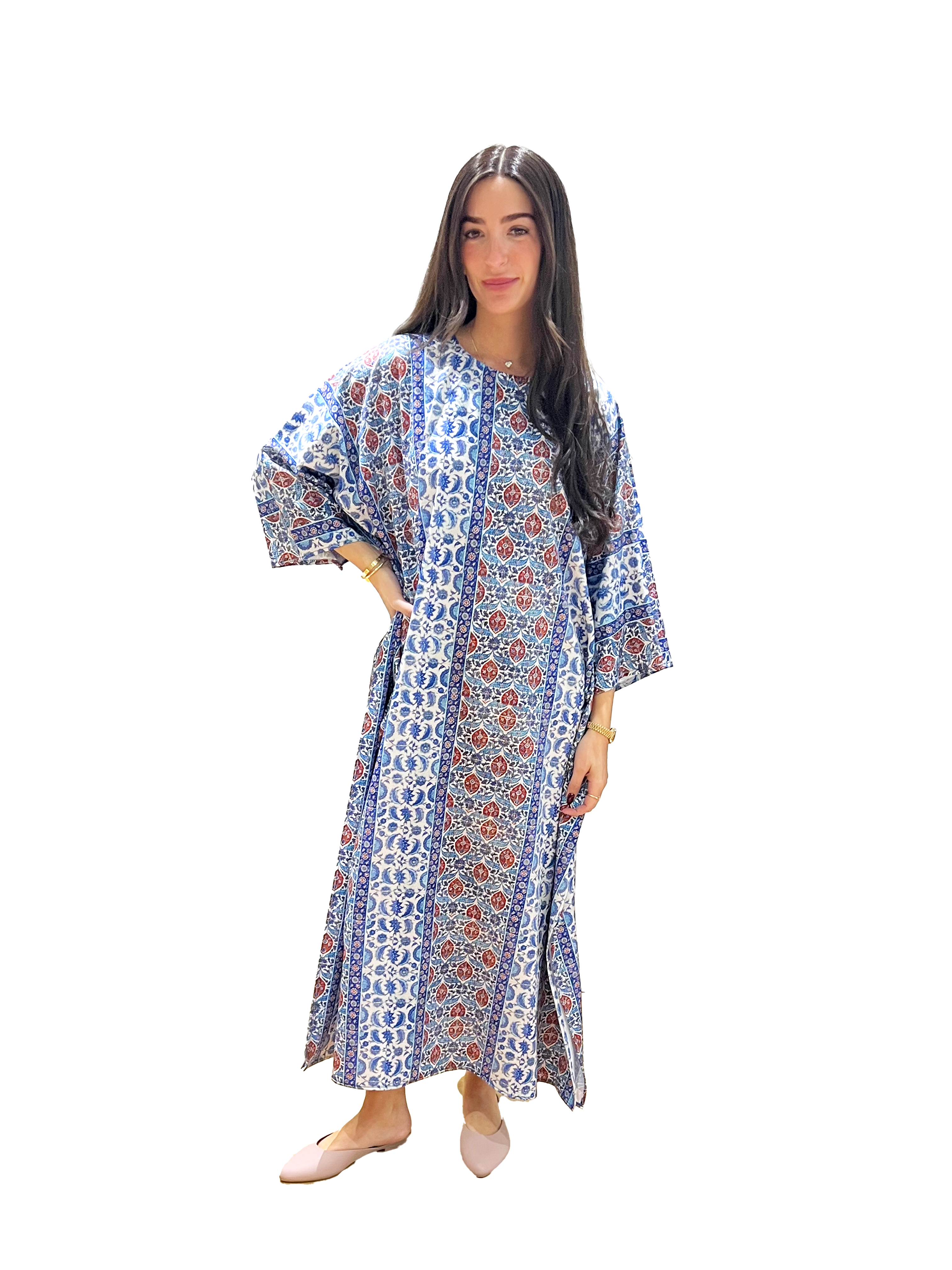 Medallion Kaftan Swim Dress