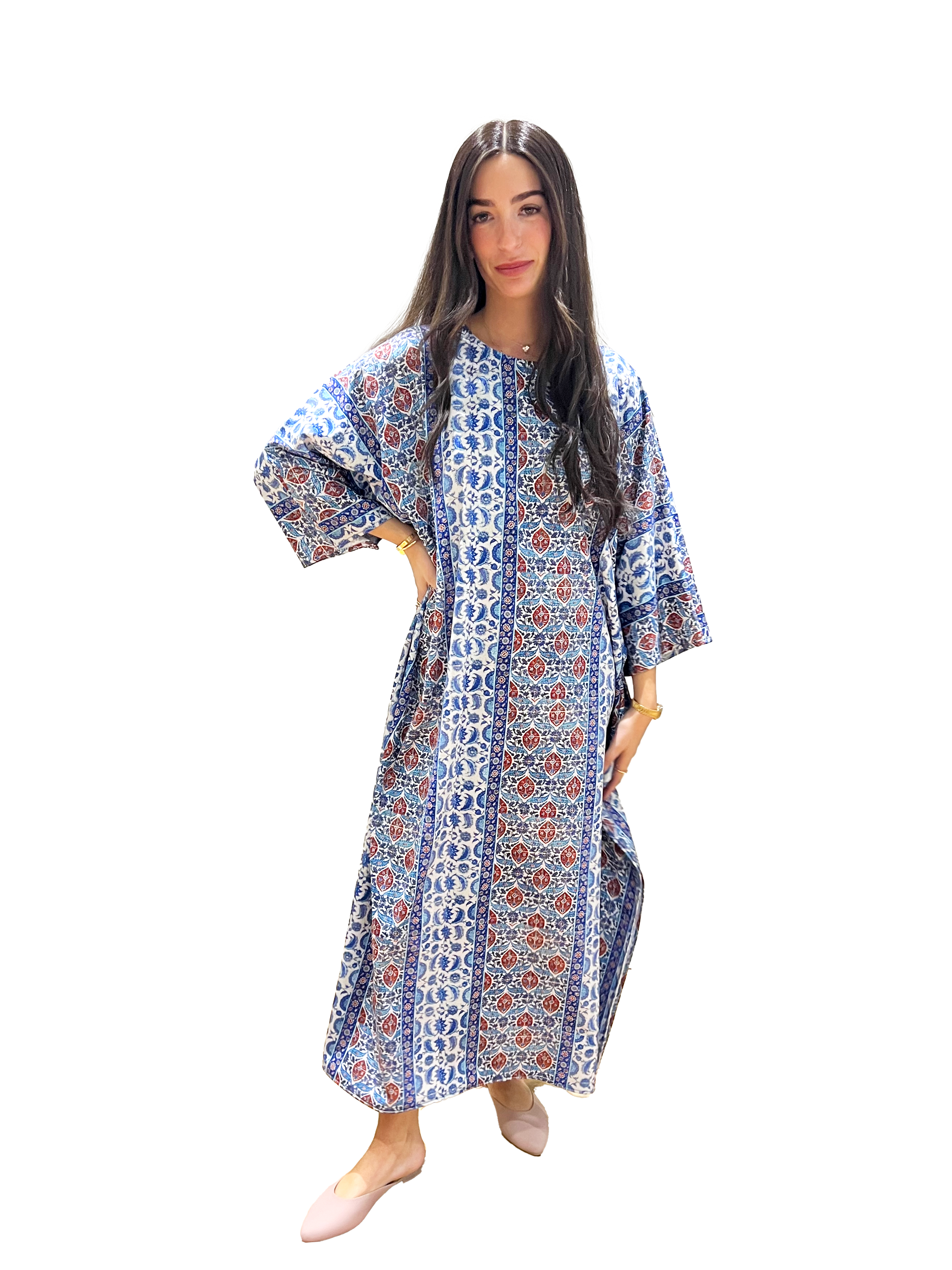 Medallion Kaftan Swim Dress