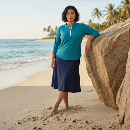 A-Line Swim Skirt- Plus