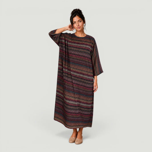 Zig Zag Swim Kaftan