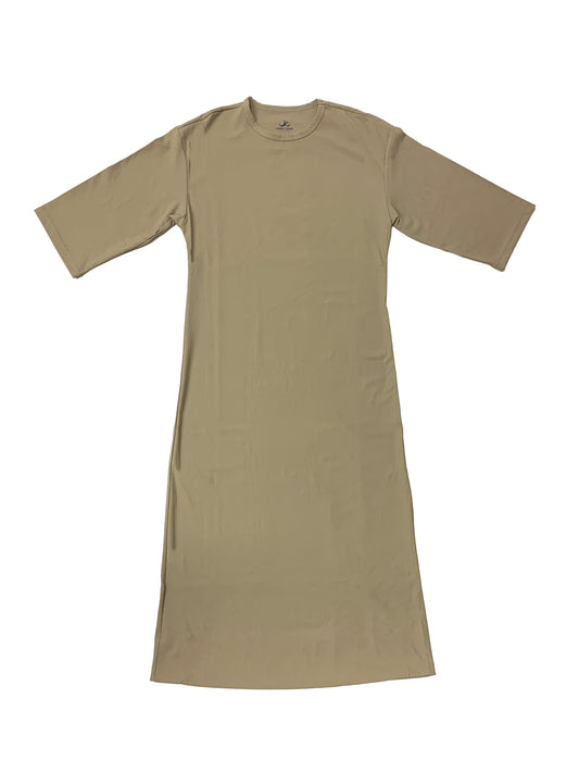 Oversized Ribbed Tee Swim Dress