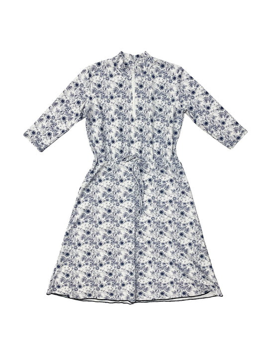 Teen Toile Drawstring Swim Dress