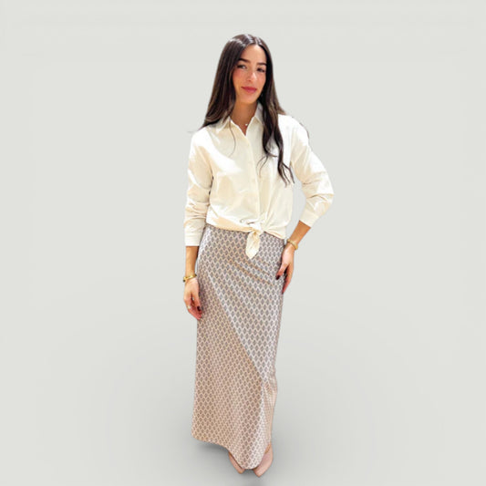 White Button Swim Shirt