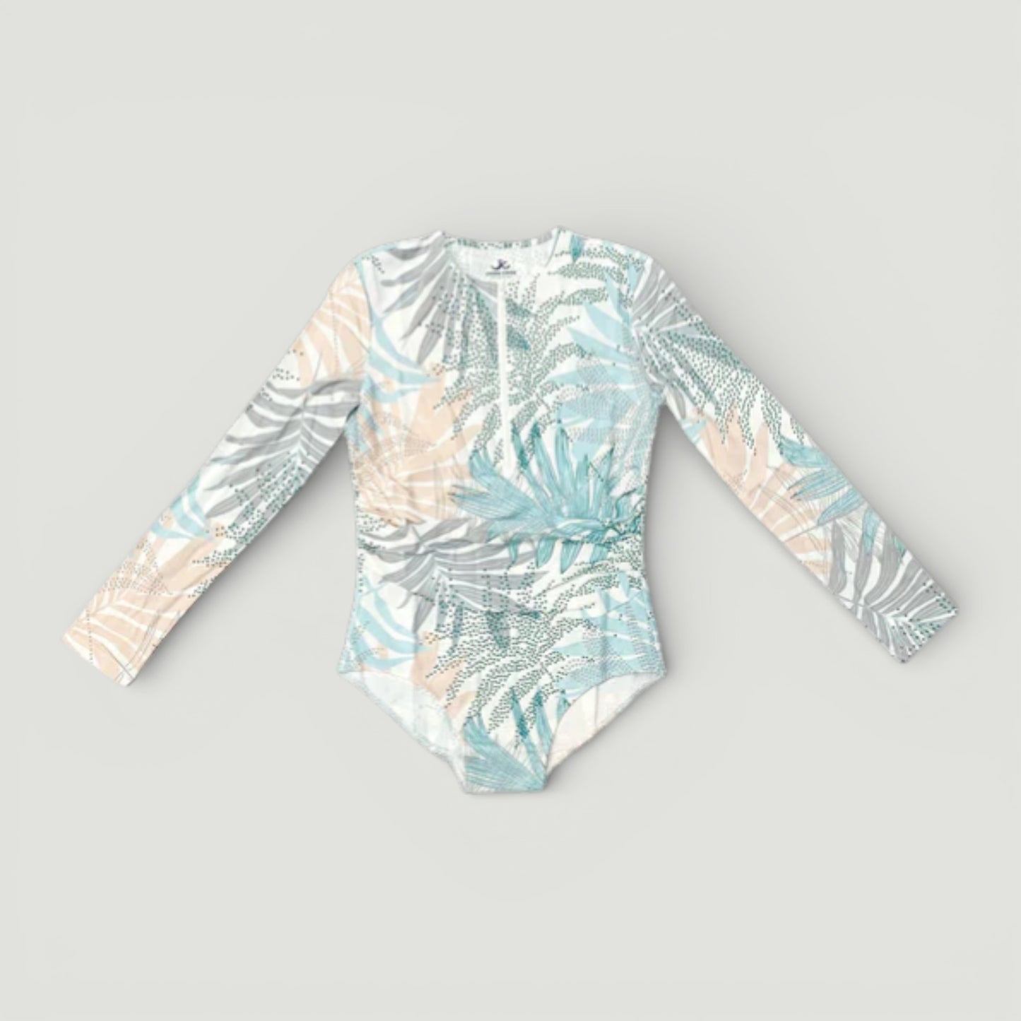 Aqua Trio Paradise Palm Long Sleeve Bathing Suit
