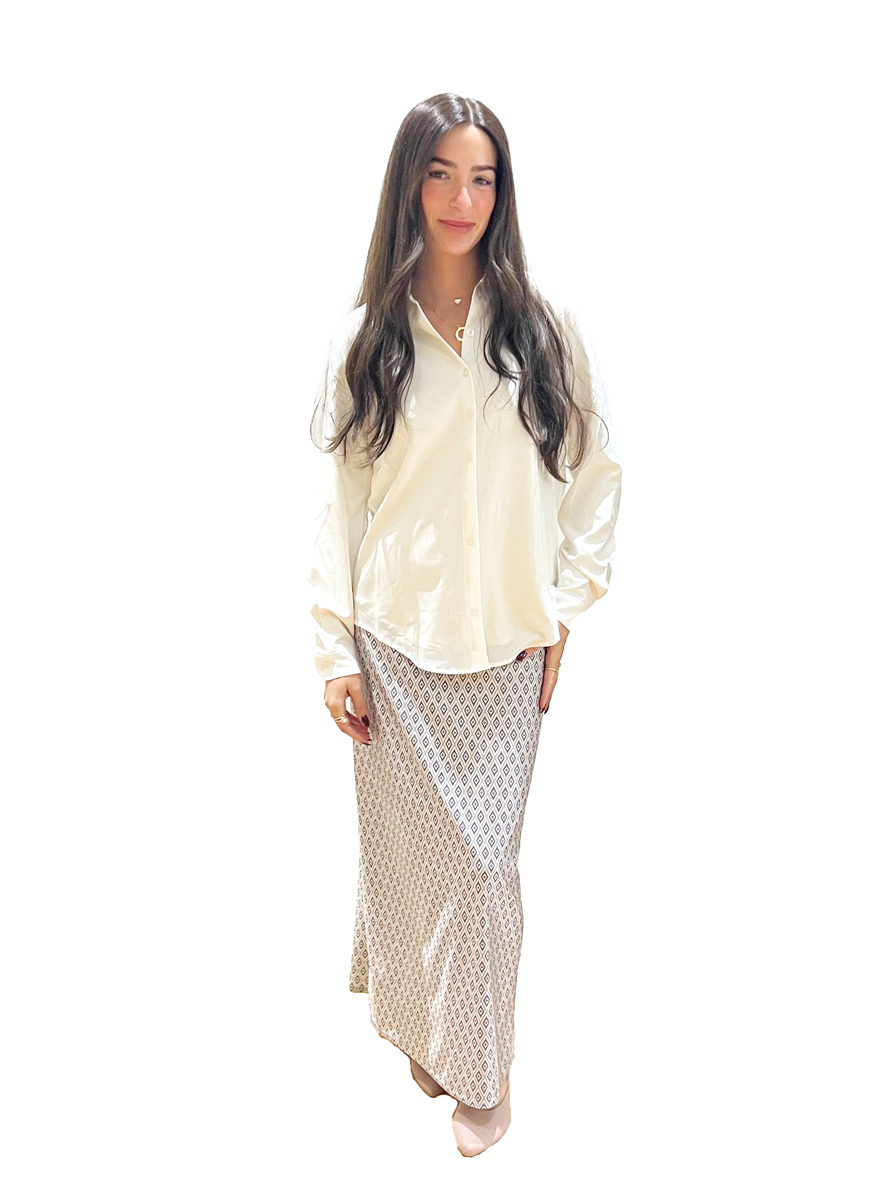 White Button Swim Shirt