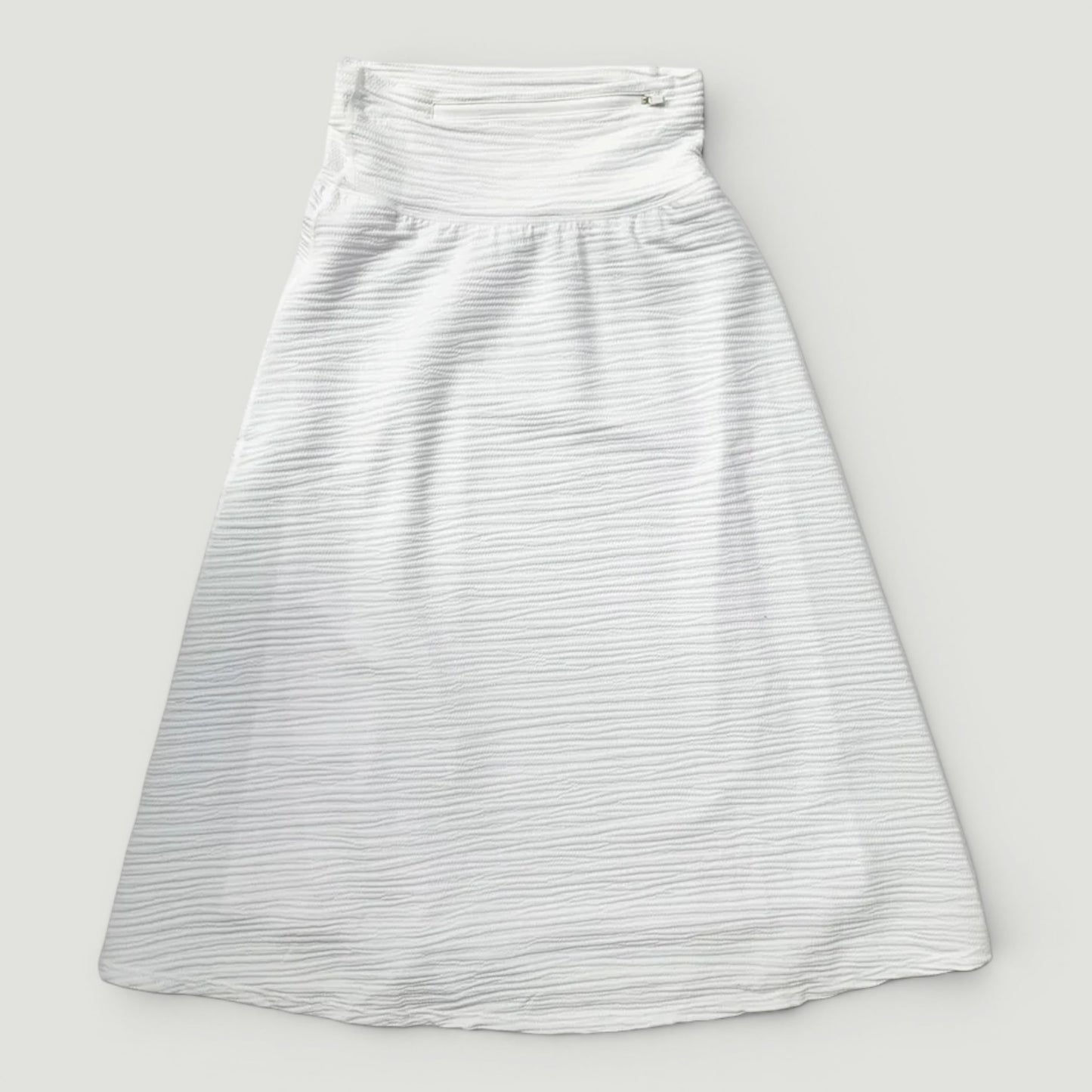 White Active Midi Swim Skirt