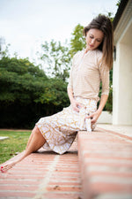 Load image into Gallery viewer, Gold Chain Sarong Swim Skirt
