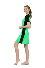 Load image into Gallery viewer, Black and Green SURFsuit
