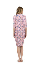 Load image into Gallery viewer, Pink Floral Flow Swim Dress
