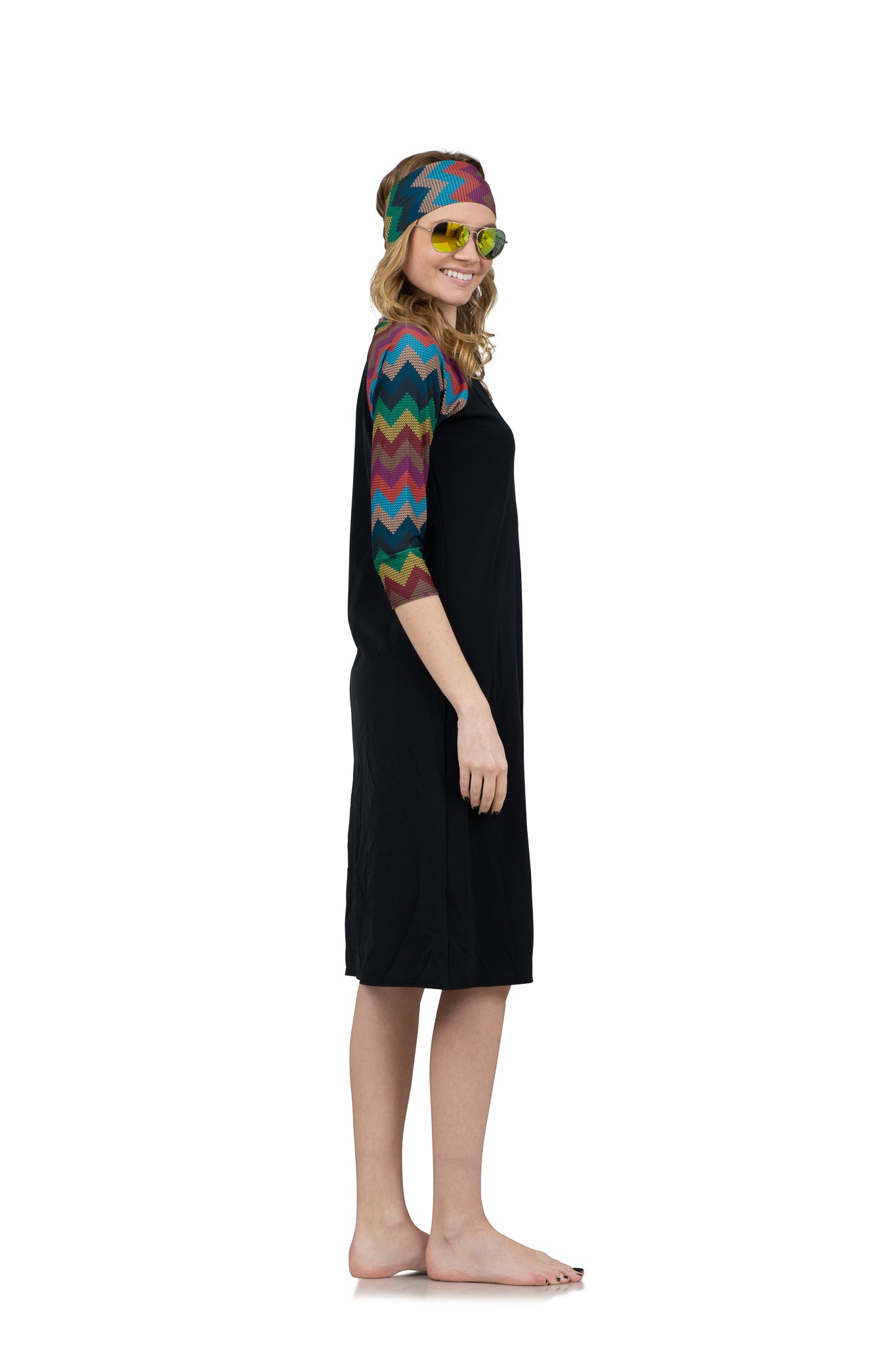 Missoni Print Sleeve Swim Dress