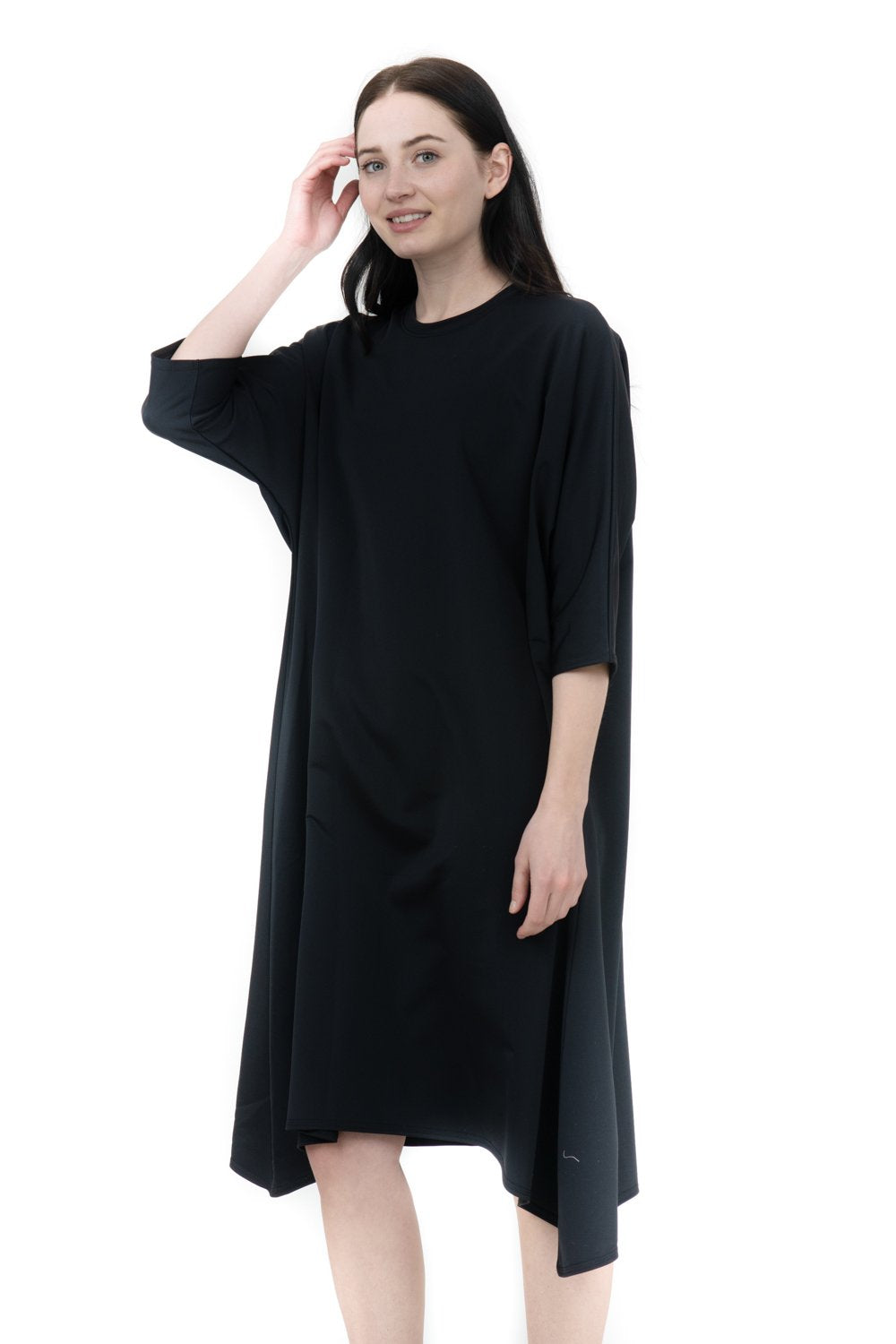 Black Swing Swim Dress (Longer Length)