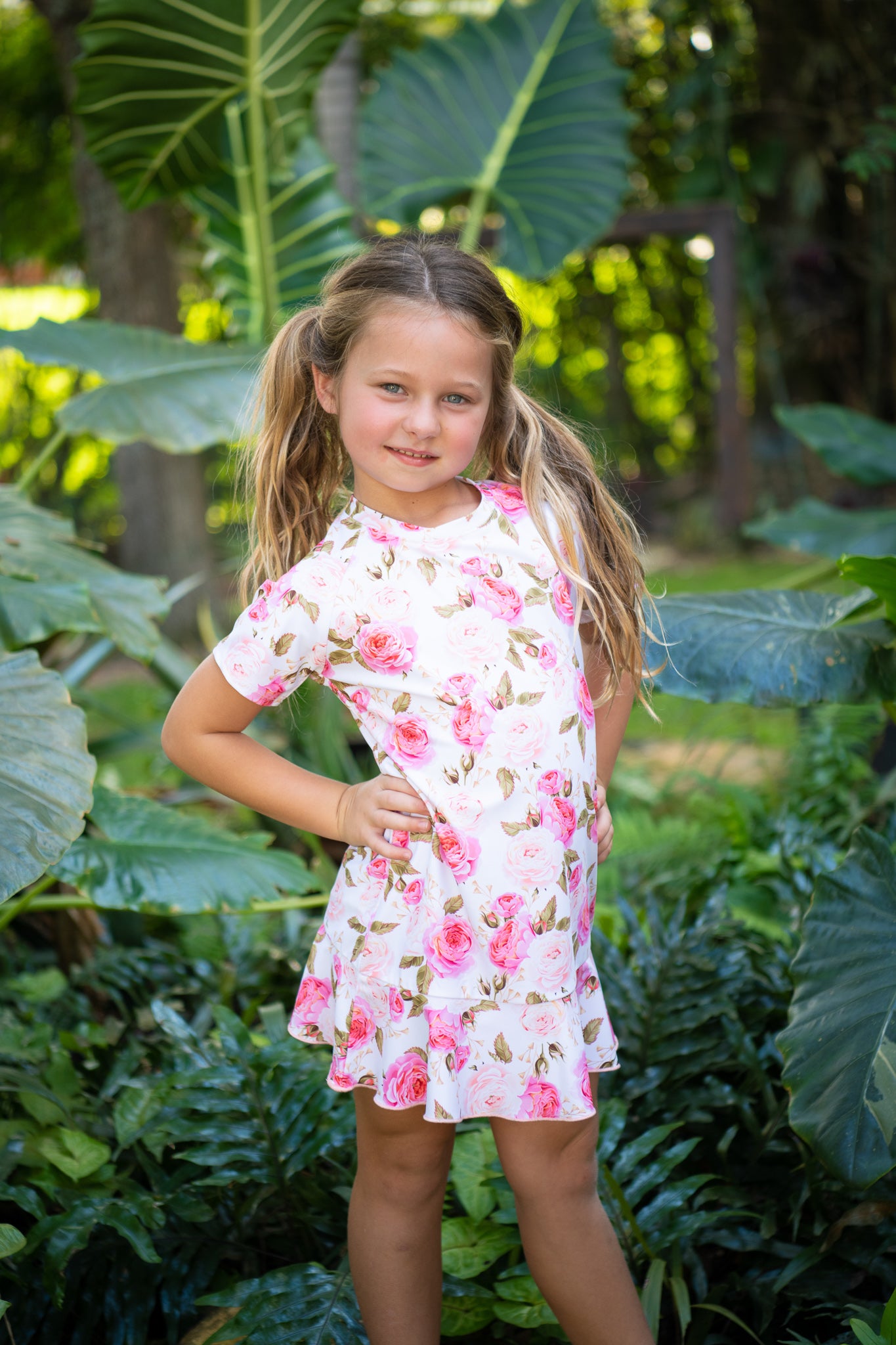 Sweet Rose Mini Me Swim Dress