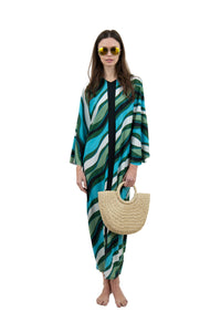 Pucci Maxi Caftan Swim Dress