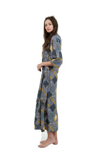 Load image into Gallery viewer, Patchwork Maxi Knot Swim Dress
