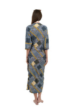Load image into Gallery viewer, Patchwork Maxi Knot Swim Dress
