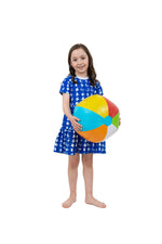 Load image into Gallery viewer, Blue Stars Mini Me Prairie Swim Dress
