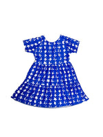 Load image into Gallery viewer, Blue Stars Mini Me Prairie Swim Dress
