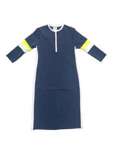 Grey Varsity Swim Dress - Main Image