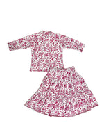 Load image into Gallery viewer, Kids Pink Toile Swim Set
