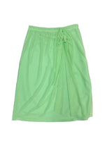 Load image into Gallery viewer, Lime Green Mesh Sarong Swim Skirt
