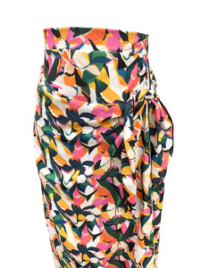 Floral Blossom Maxi Wrap Swim Skirt