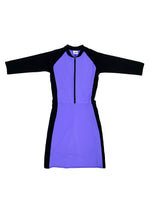 Load image into Gallery viewer, Black &amp; Lilac SURFsuit (Longer Length)
