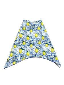 Teen Asymmetrical Lemon Swim Skirt