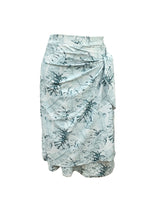 Load image into Gallery viewer, Tropical Leaves Sarong Swim Skirt
